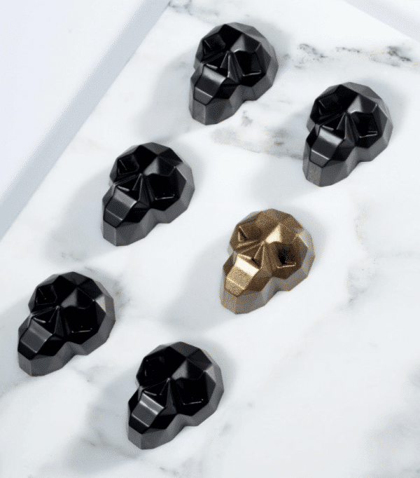 Molde bomboneria calavera policarbonato